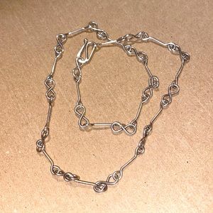 20 inch Sterling Silver infinity chain
